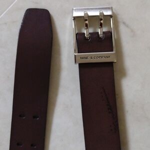 Nine & Company genuine leather belt.